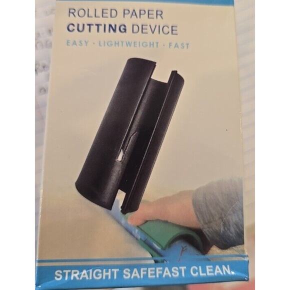 6704 Little Elf Wrapping Paper CUTTER. Rolled Paper Cutting Device - Set of 2 - Picture 4 of 6